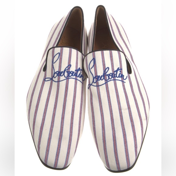 Christian Louboutin Striped Loafers - Picture 2 of 5